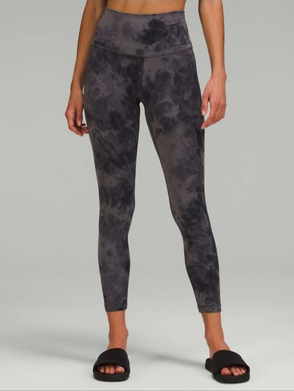 Lululemon Align High-Rise Pant 25" Diamond Dye Pitch Grey Graphite Grey sz 12
